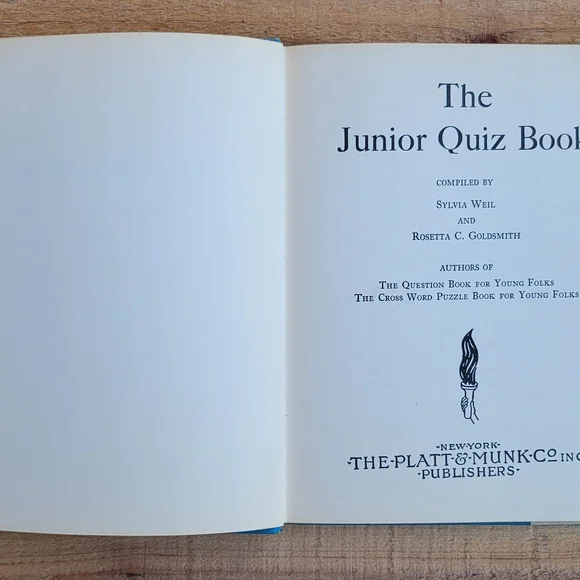 Vintage 1942 School Book: The Junior Quiz Book By Sylvia Weil And Rosetta C. Gol - Picture 4 of 16